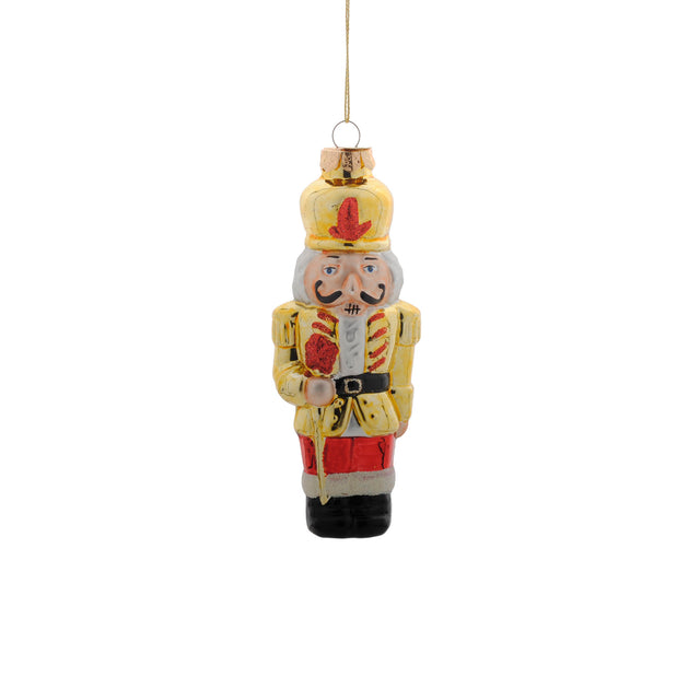 Nutcracker Glass Gold 6.3X4.5X16Cm