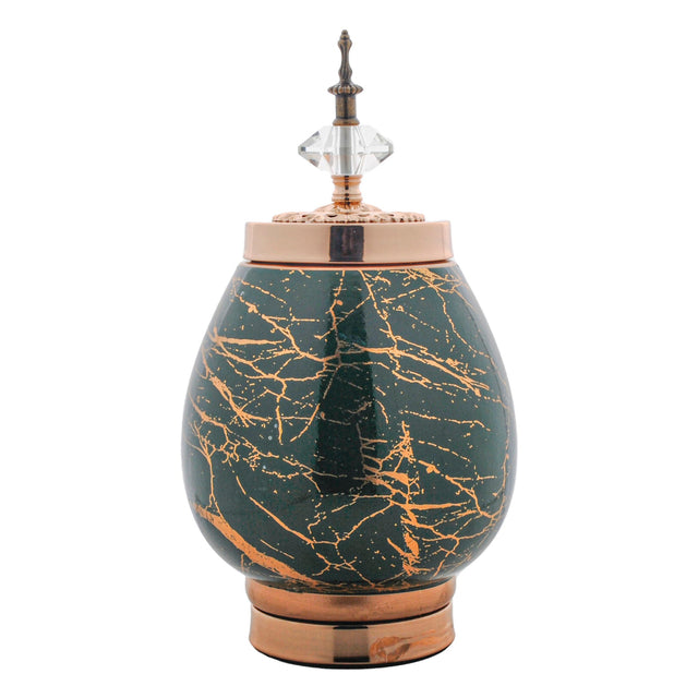 Green and Gold Ginger Jar 17x33cm
