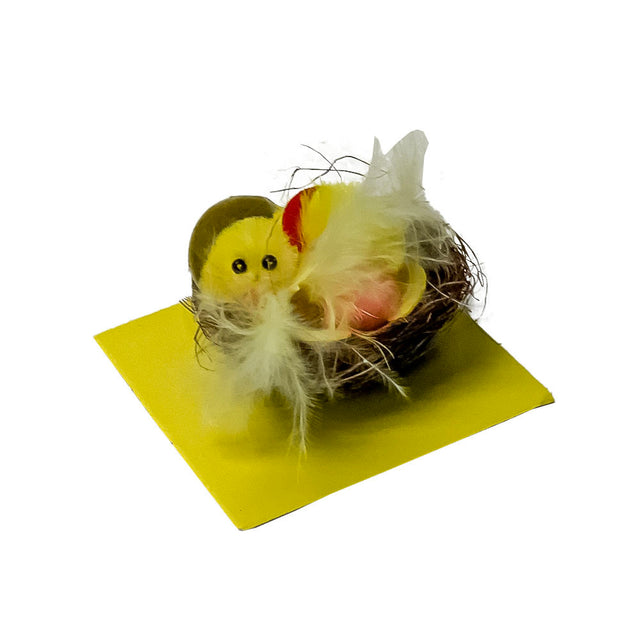 Easter Decor For Table - Chicks In Nest