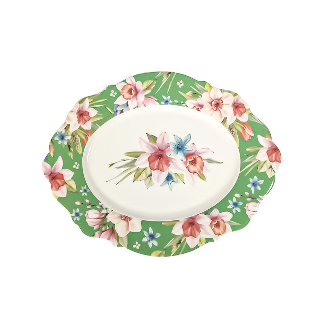 Jenna Clifford - Jenna'S Garden Oval Platter