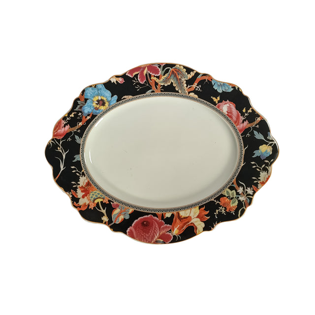 JC Midnight Bloom Oval Platter