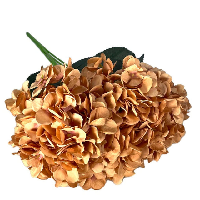 Cream/Brown Hydrangea Artificial Flowers