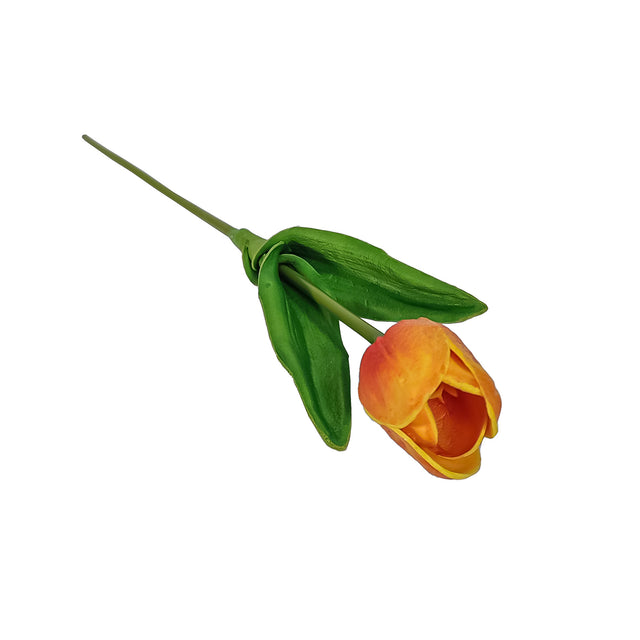 Artificial Tulip Yellow/Red 49Cm