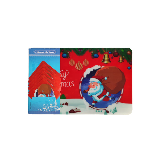 Santa & Sack 12 Pcs Placemat Set