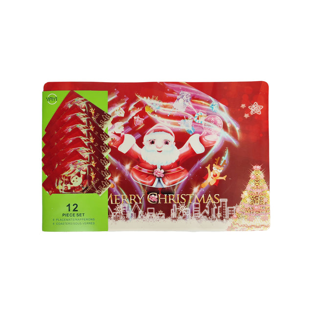 Santa 12 Pcs Placemat Set