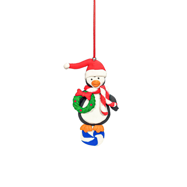 Christmas Penguin Decorations (Red Scarf)