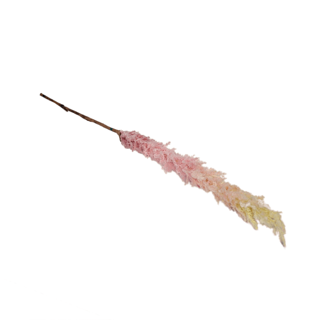 Pink Artificial Pampas On Stem 130cm