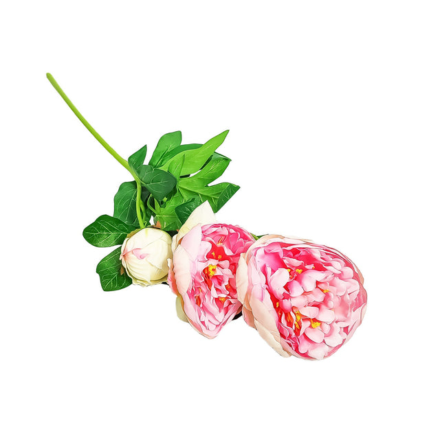 Open Peony Dark Pink 65cm