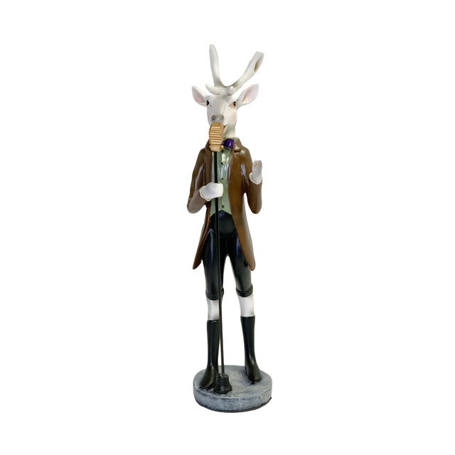 Statue Buck 8.5X8.5X36.5Cm