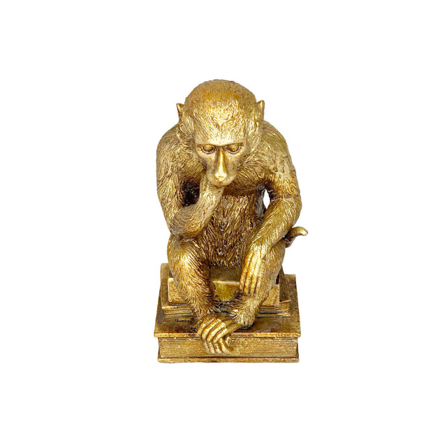 Monkey 10X8X19.5Cm Gold