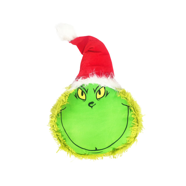 The Grinch Face Christmas Plush Pillow