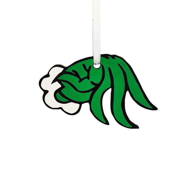 Grinch Hand Wooden Christmas Bauble