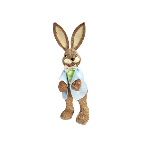 Bunny Figure With Blue Jacket & Bow Tie