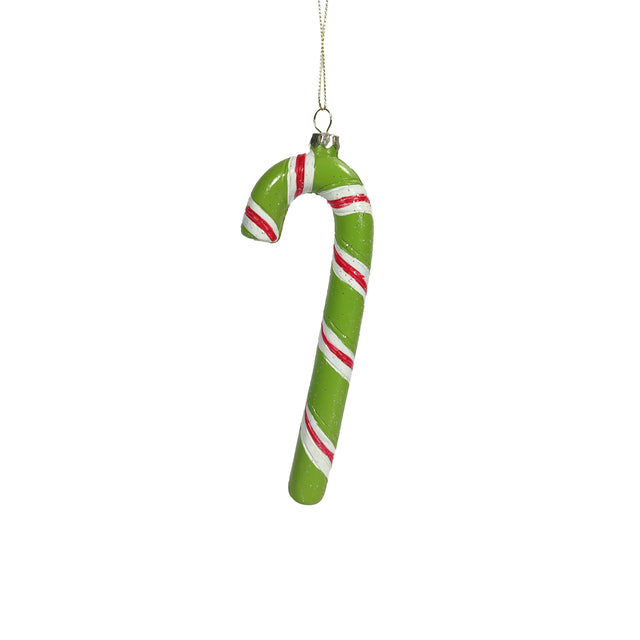 Green Candy Cane 6.8X2.3X18cm