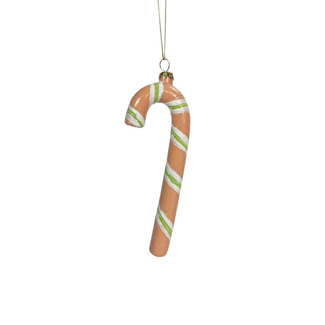 Candy Cane Beige Hanging Ornament 6.8X2.3X18Cm