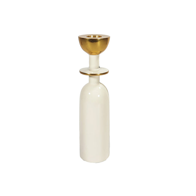 White 20cm Candle Stand Holder