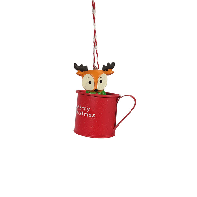 Reindeer In Iron Cup