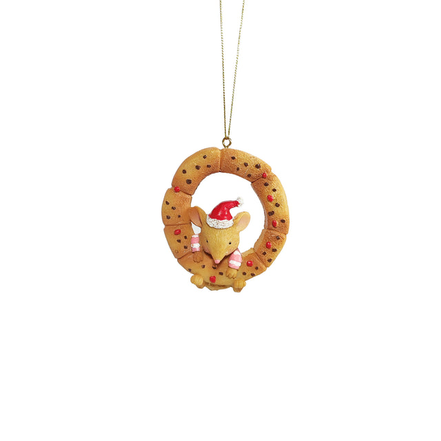 Mouse Boy With Cookie 3.5X9X7Cm