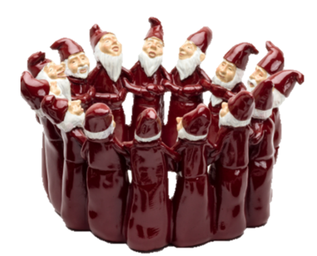 Santa Ring, Bowl, Red 32X32X18.5Cm