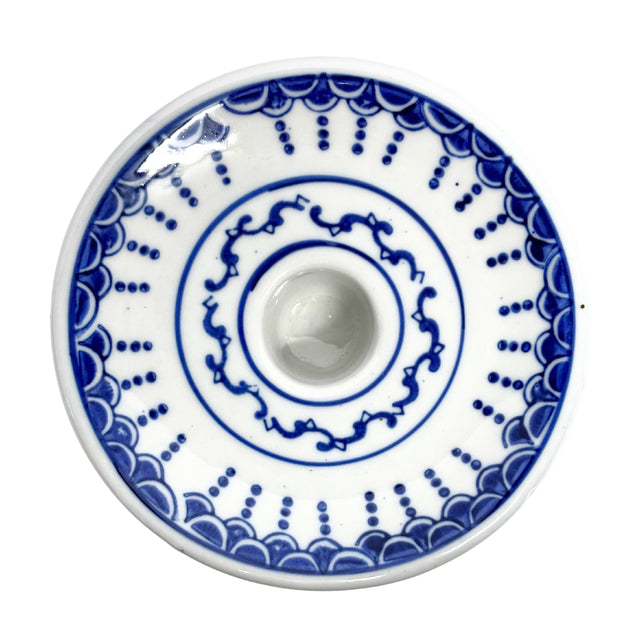 Ceramic candle stand 14x12cm