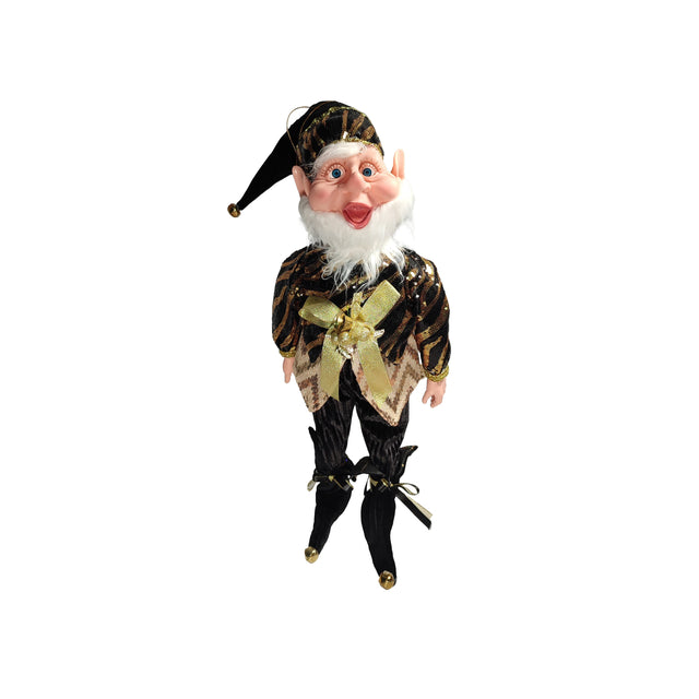 Black And Gold Christmas Elf 65cm