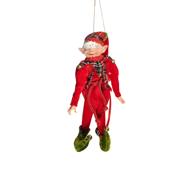 Red And Green Christmas Elf 40Cm