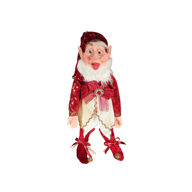 Burgundy Christmas Elf 65Cm