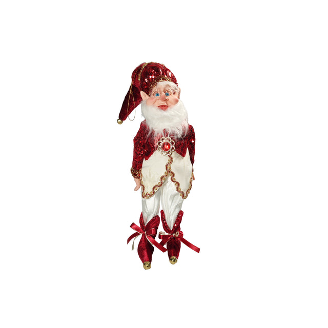 Christmas Elf Decoration (Burgundy) (40cm)