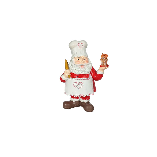 Christmas Tree Decoration Red & White Santa