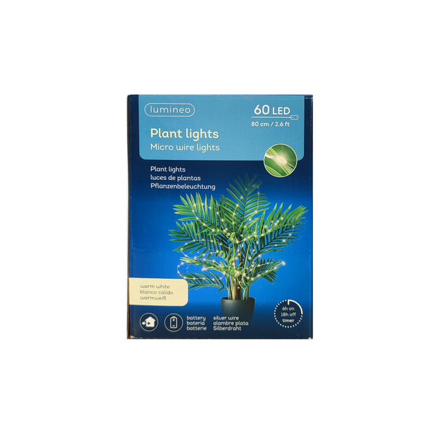 Micro Led Plant With Lights Battery Operated 80Cm