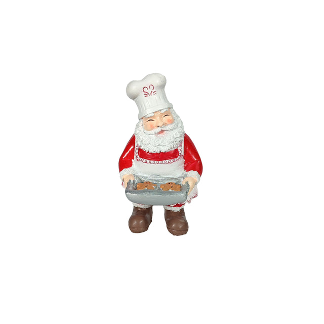 Santa With Tray 9.5X8X14.5Cm