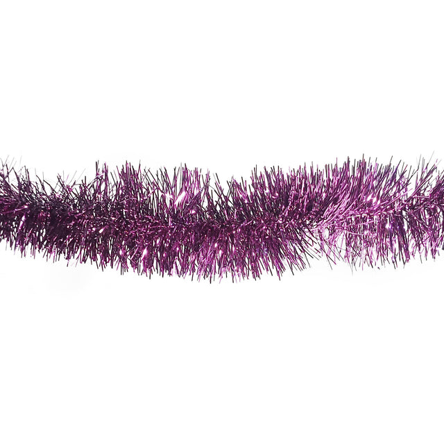 Tinsel Xmas Tree Dark Purple Garland