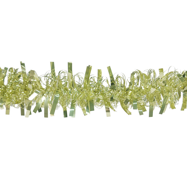 Tinsel Garland Curly Green 7X200Cm