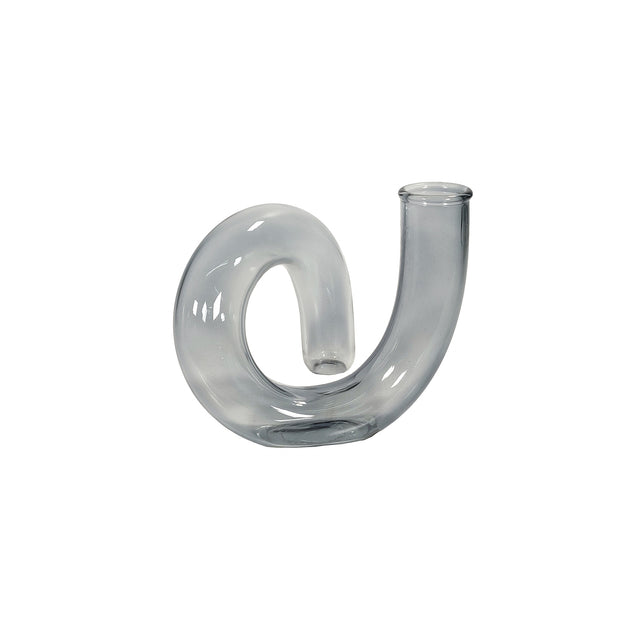 Twisted Glass Vase (Opaque) (12,5x11x11cm)
