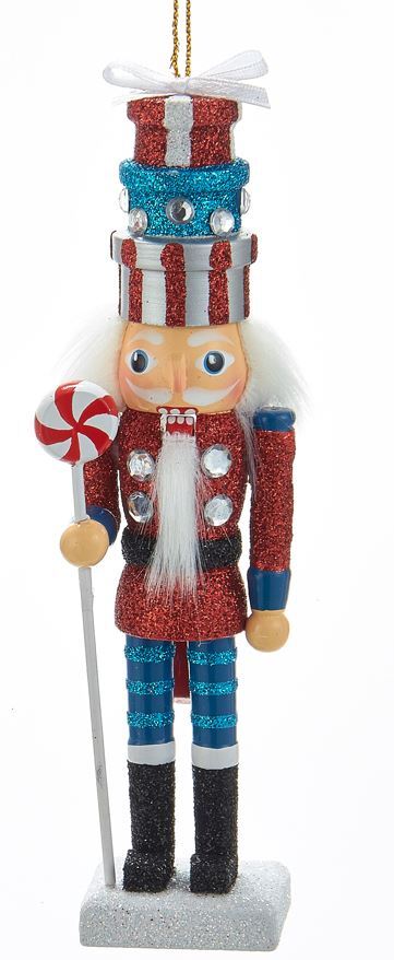 Hollywood Giftbox Hat Nutcracker - Blue