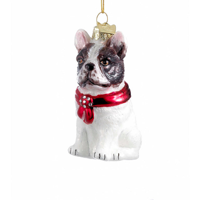 Noble Gems Glass French Bulldog Hanging Ornament