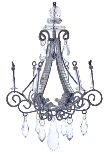 Plastic Chandelier - Acrylic Clear (17.78cm)