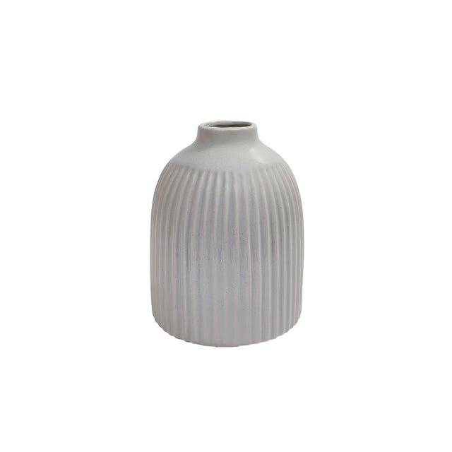 Vase Porcelain Grey - 12X12X16Cm