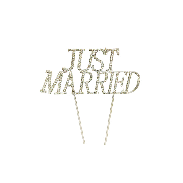 Just Married cake topper