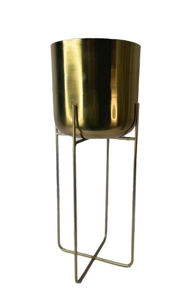 Iron Planter - Gold - 24X66Cm
