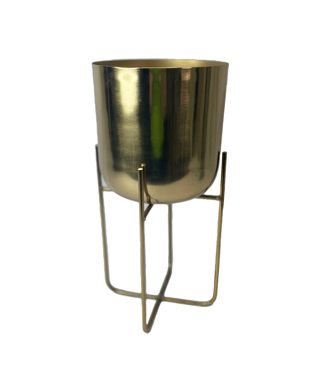 Iron Planter - Gold - 20X44Cm