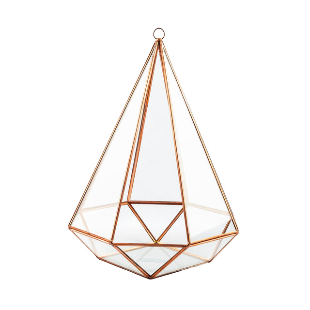Pyramid 17X17X24.5Cm Rosegold