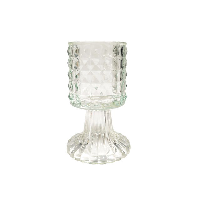 Glass Cup Faro With Diamond