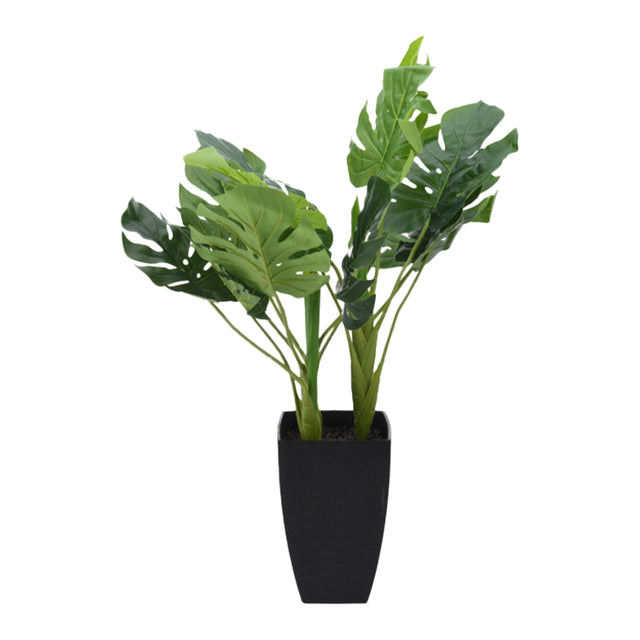 Artificial Delicious Monster Tree in Pot with Stones 65cm