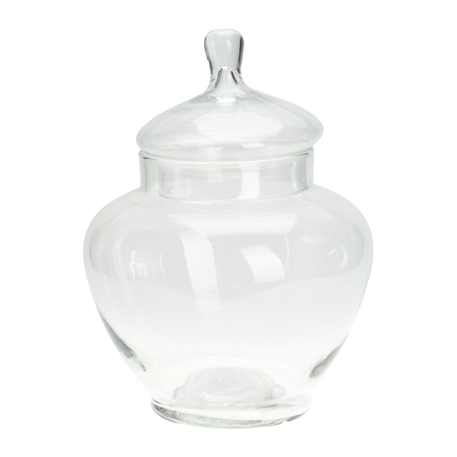 Storage Pot Glass With Lid, 21Xh28Cm