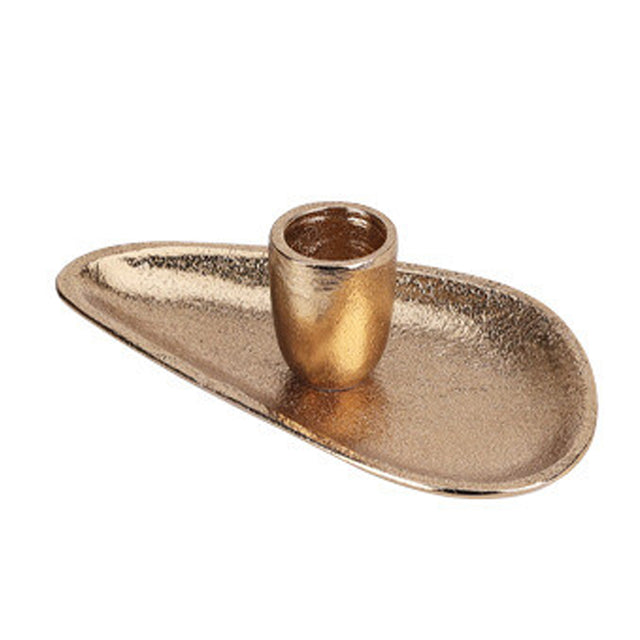 Gold, Triangle Candle Holder