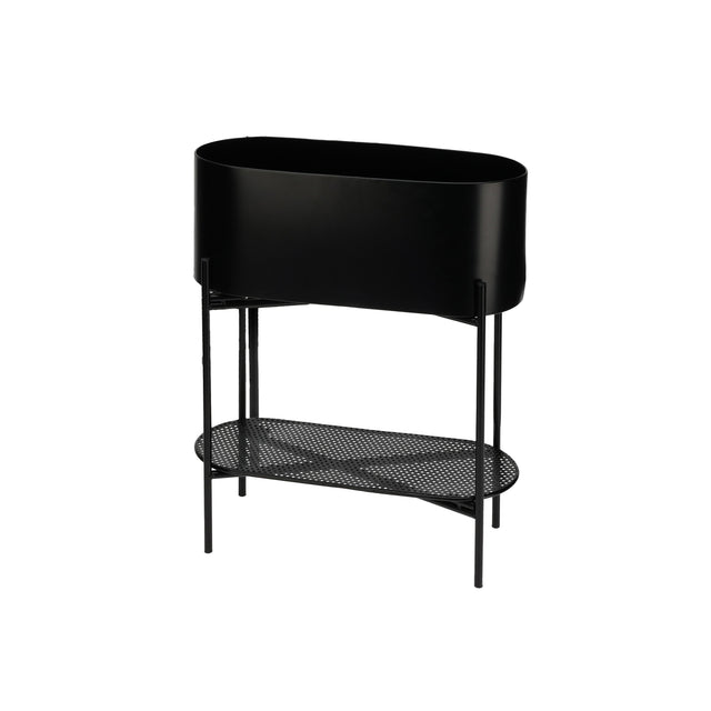 Plant Pot (Black With Stand) 20x50x60cm