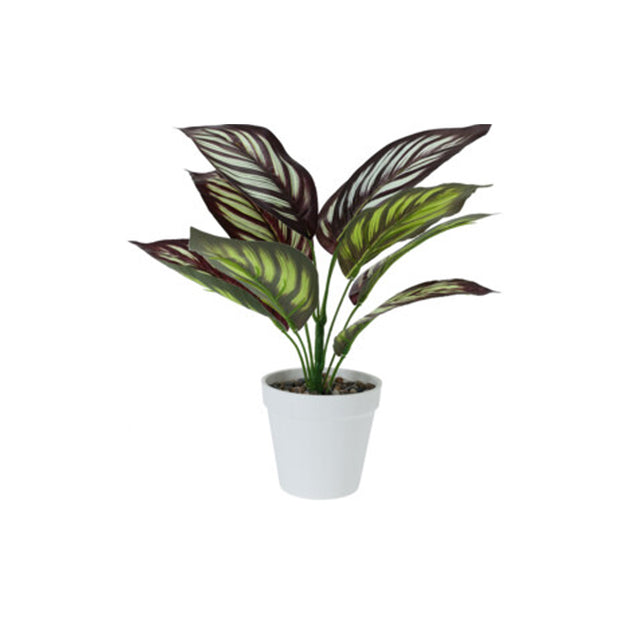 Red Watermelon Artificial Green Leaf Plant 33cm