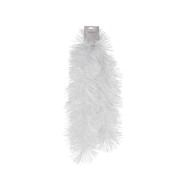 White Tinsel Christmas Garland (200cm)
