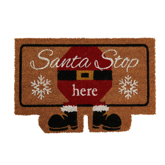 Doormat 39X59Cm Santa Stop Here